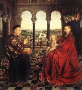Jan Van Eyck The Virgin of Chancellor Rolin (mk08) oil painting reproduction